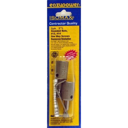 EAZYPOWER 88242 Get It Out One Way/Rounded Screw Removers, 12 And #14 88242
